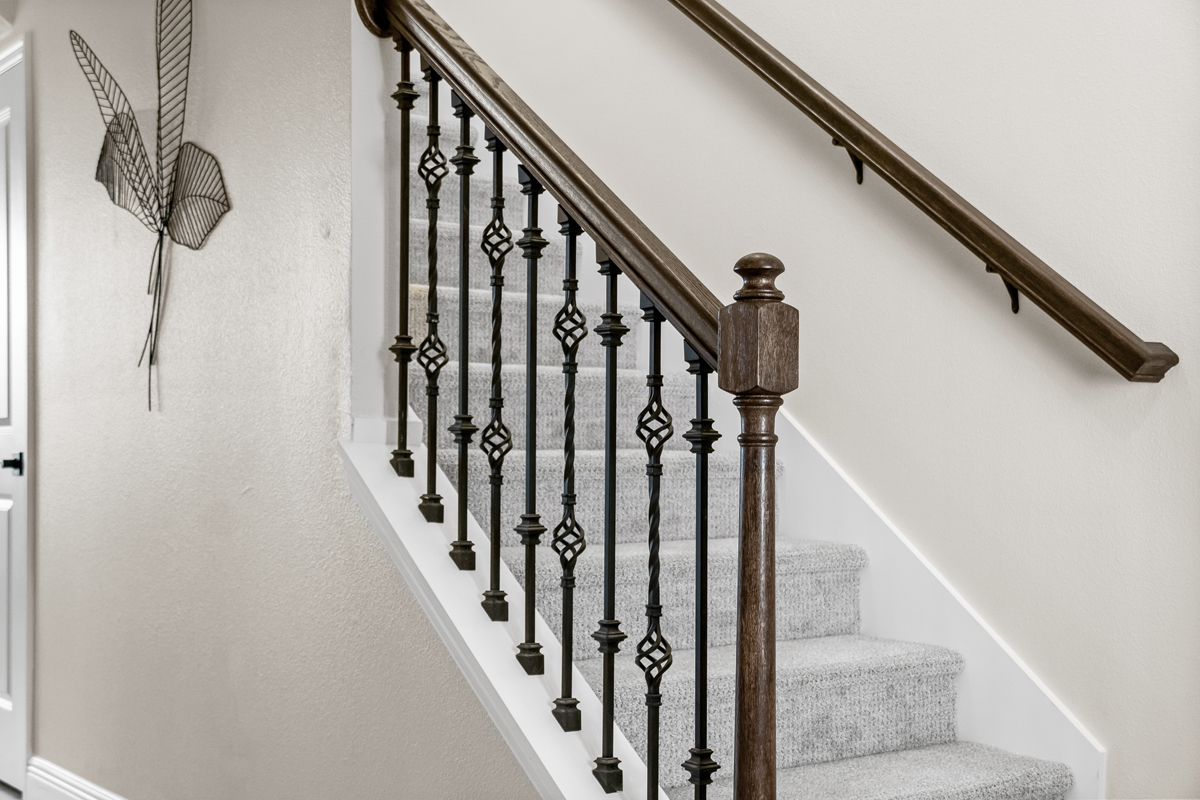 Iron stair rails