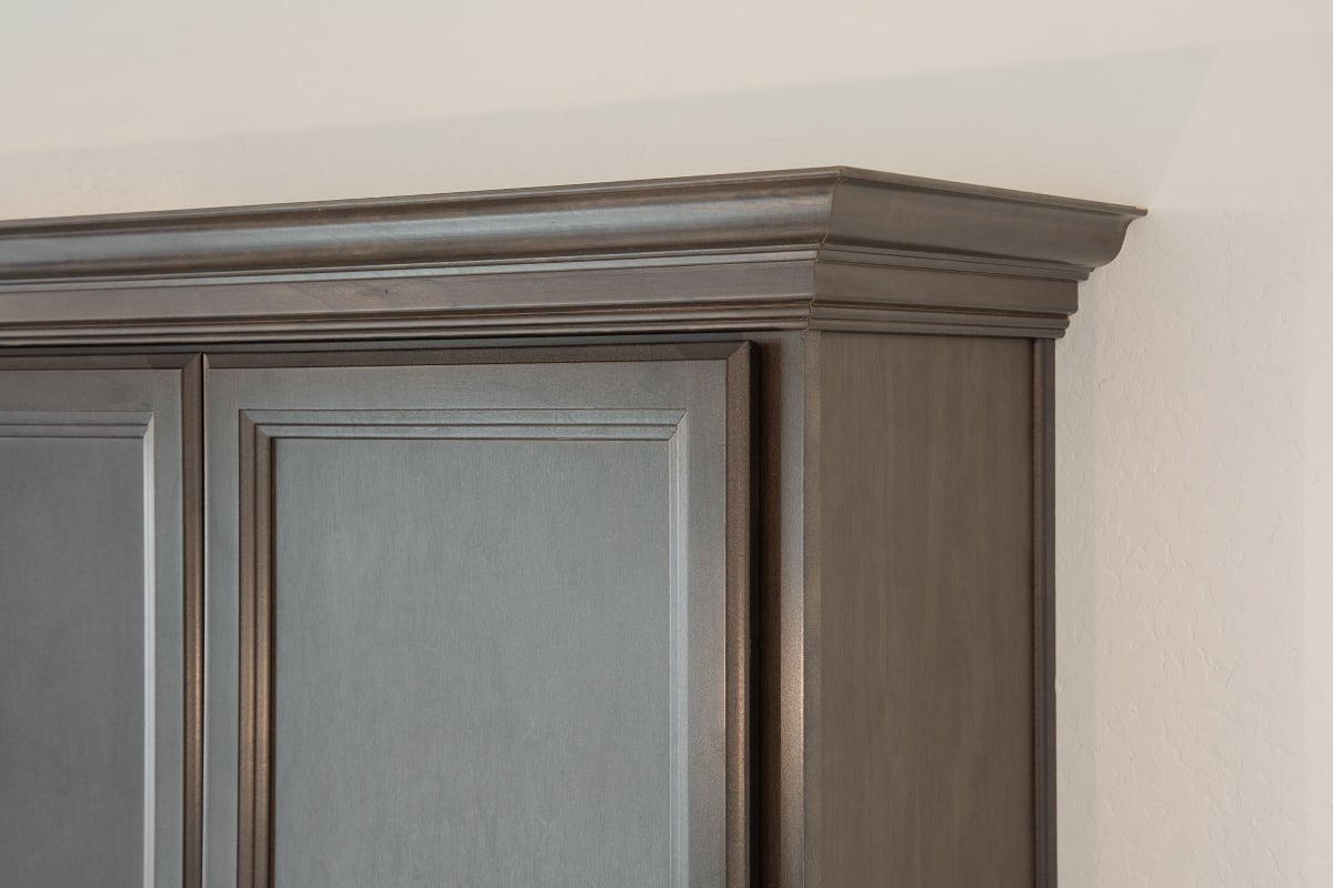 Kitchen cabinets with crown molding