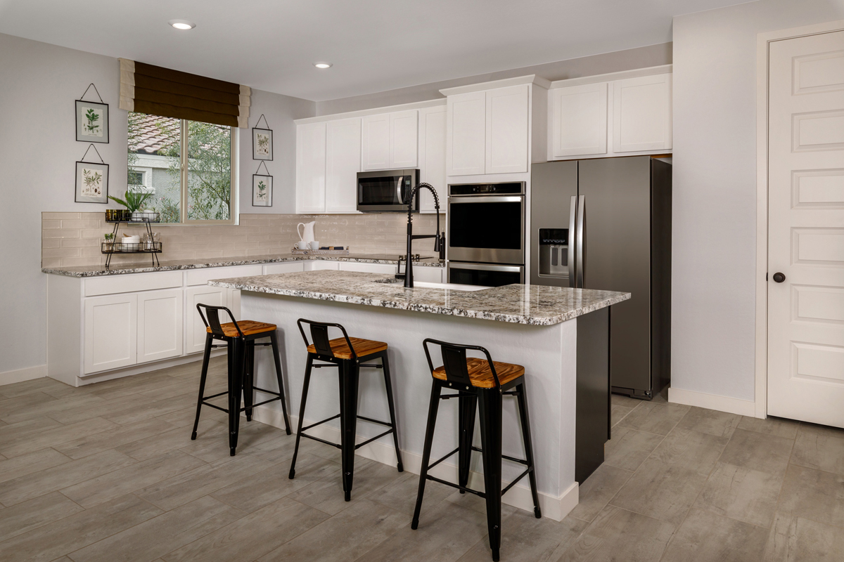 KB model home kitchen in Casa Grande, AZ