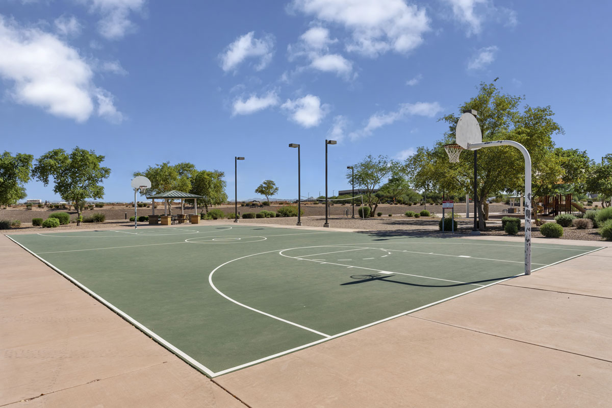 Community basketball court