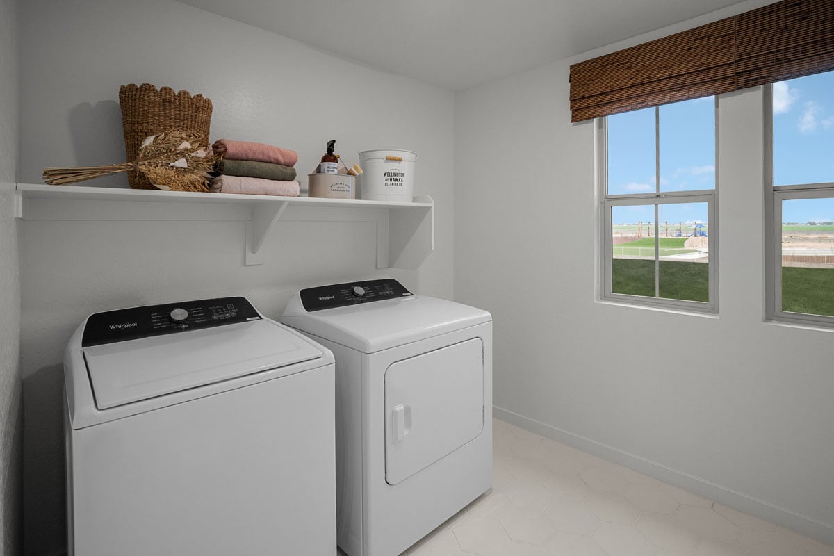 Dedicated laundry room