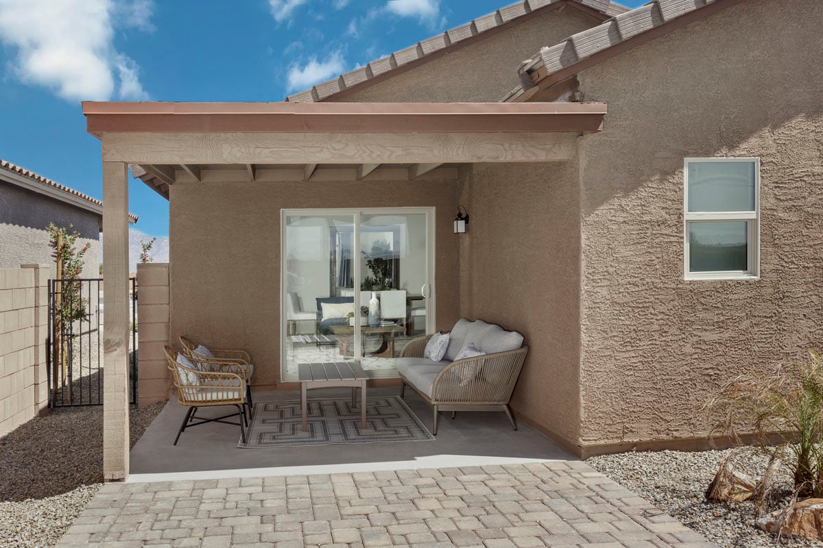 Covered back patio