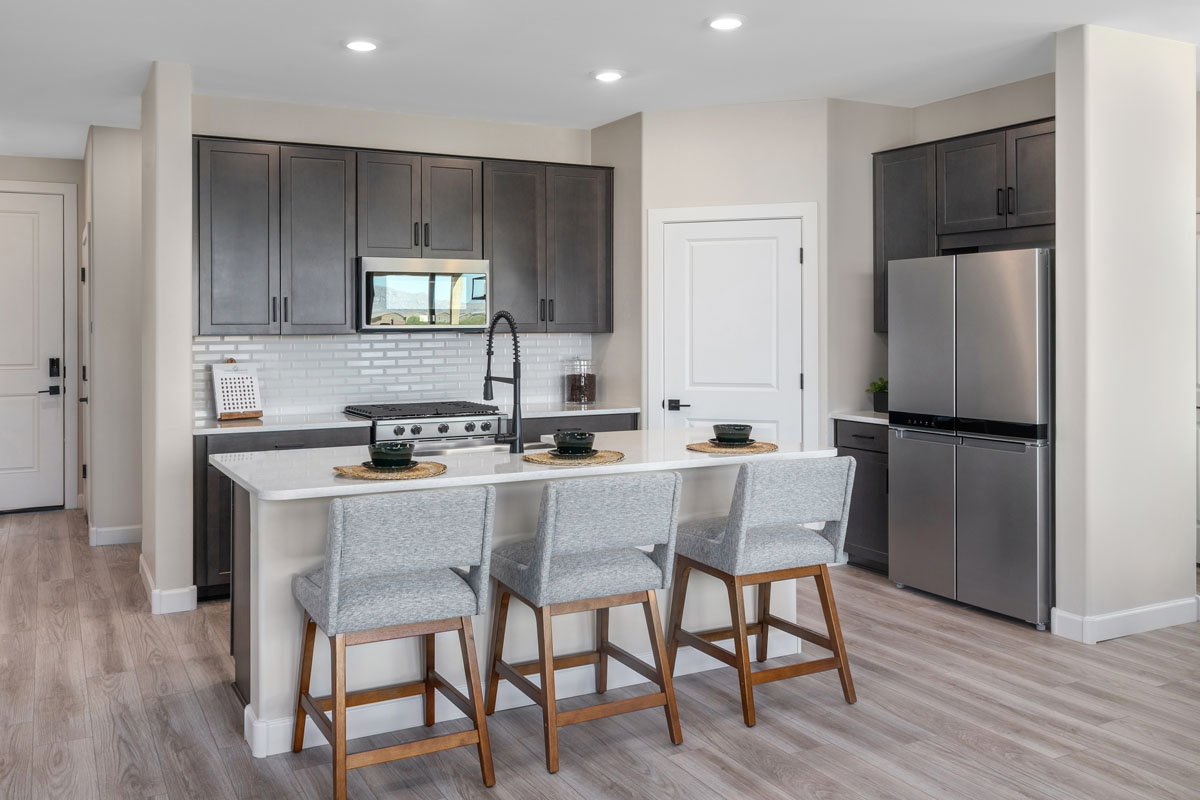 KB model home kitchen in Vail, AZ