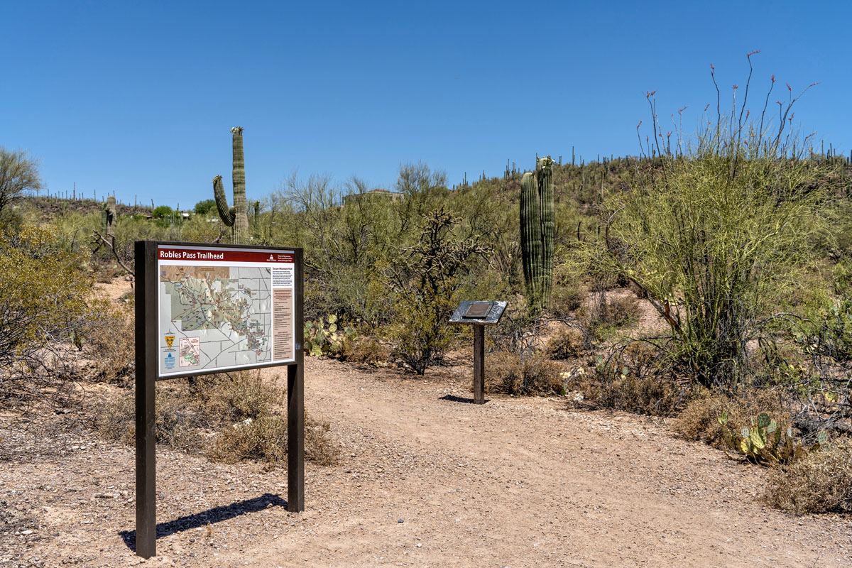 Robles Pass Trailhead at Tucson Mountain Park