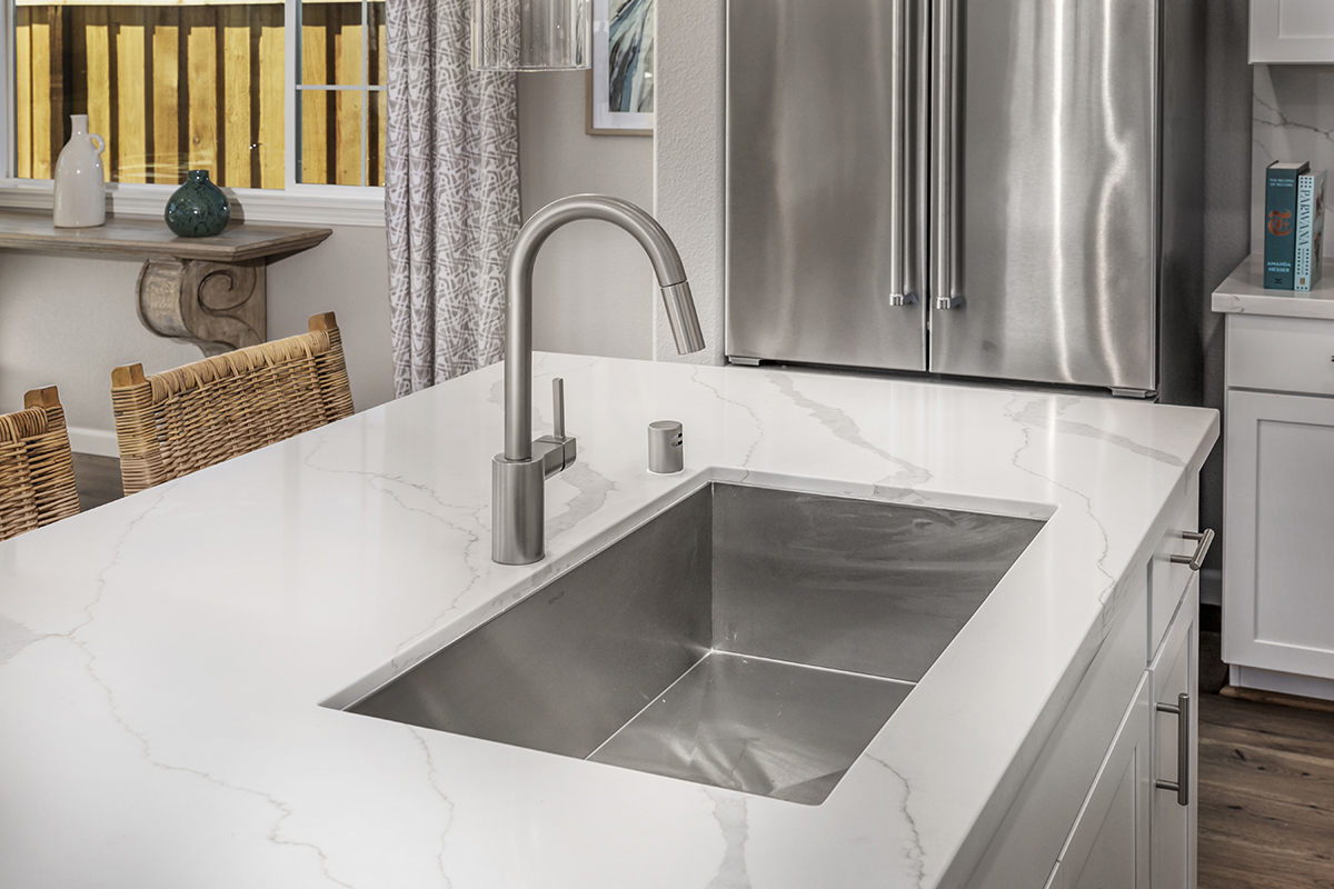 Kitchen sink and faucet