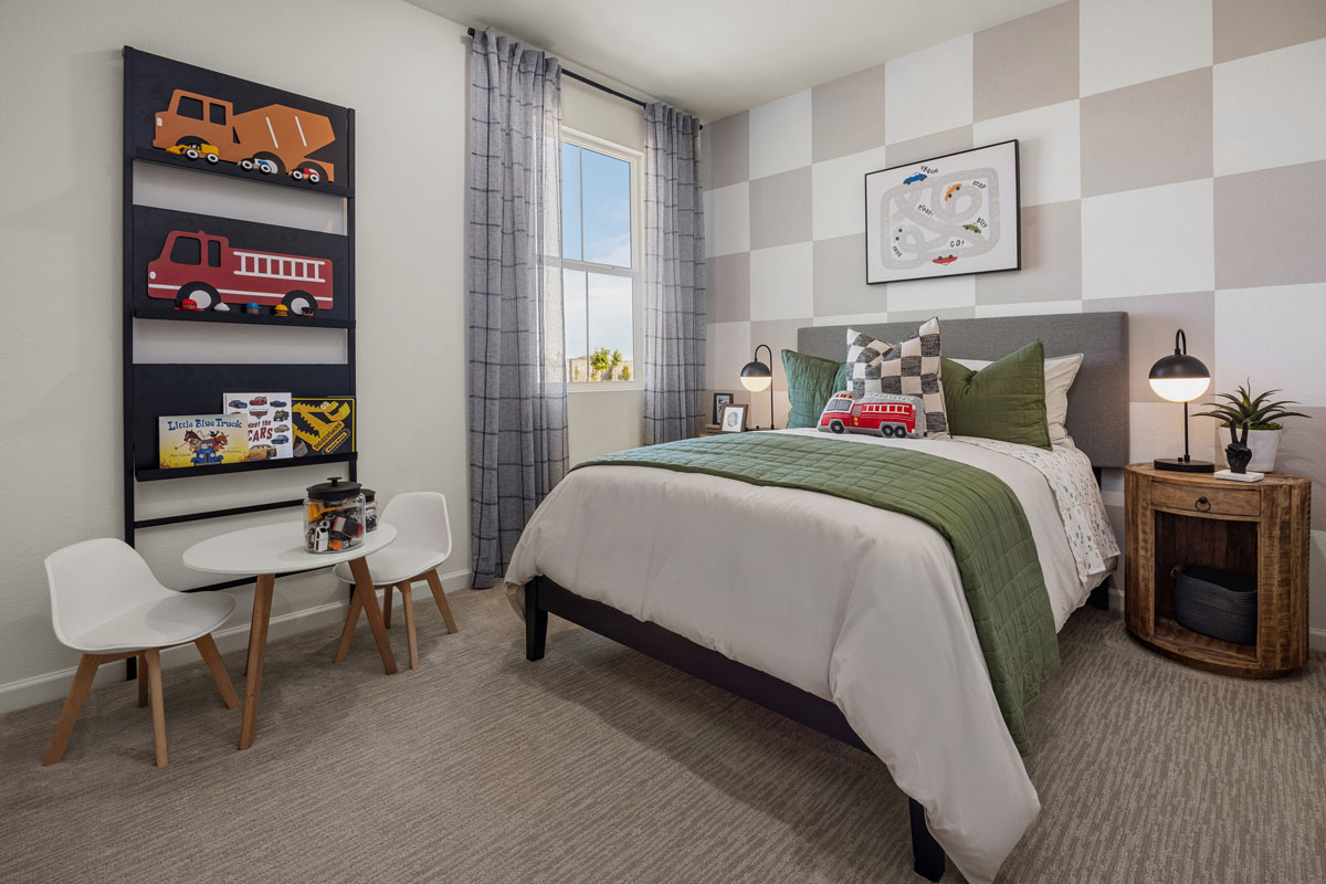 Spacious secondary bedrooms
