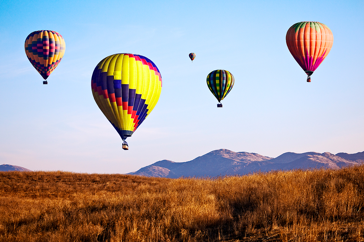 Local hot air balloons