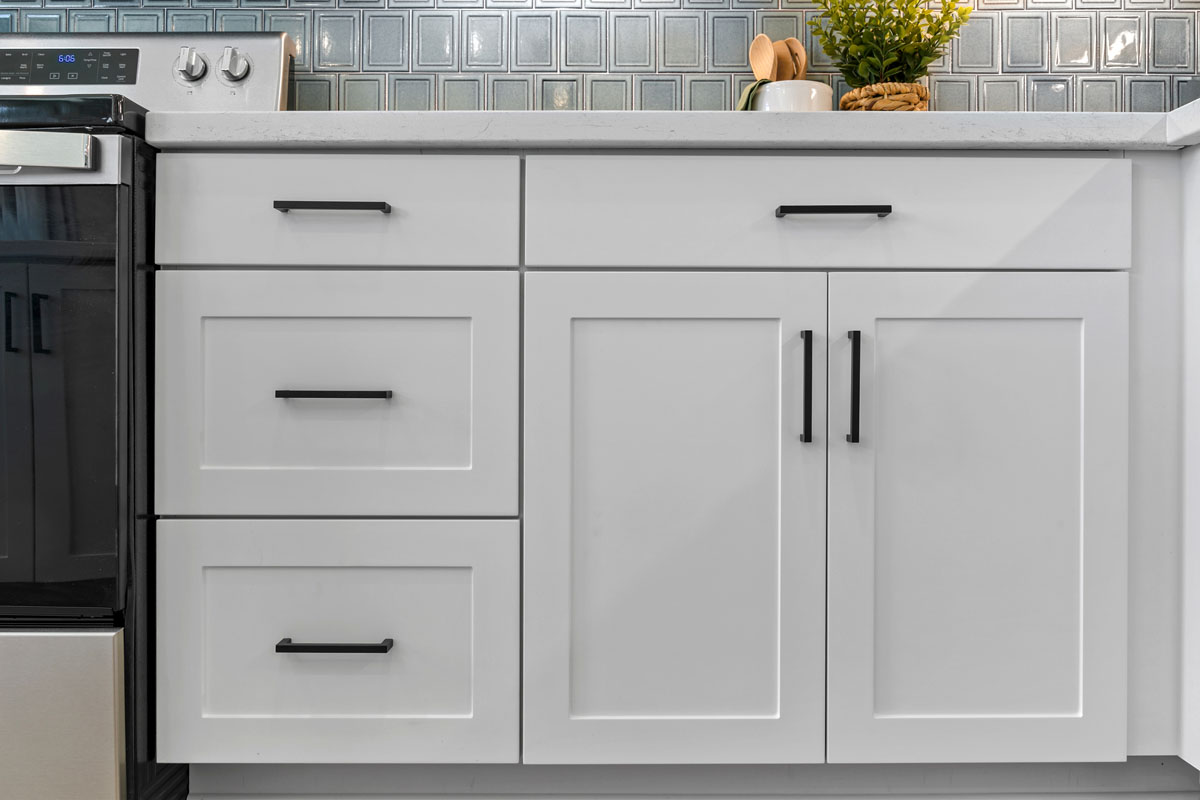 Optional Shaker-style cabinets