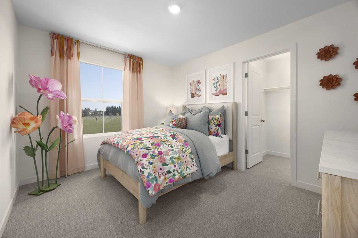 Spacious secondary bedrooms 