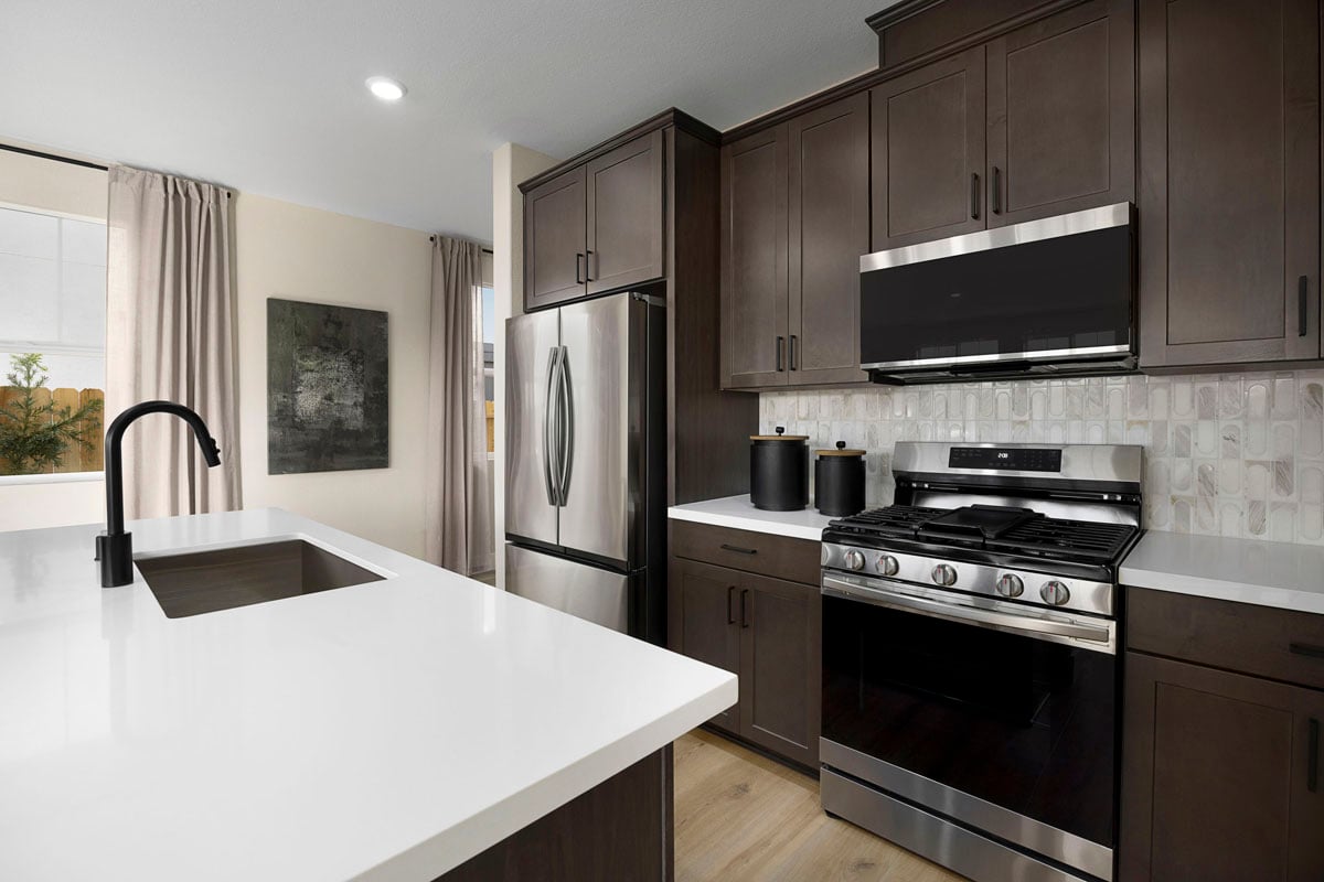 Custom tile kitchen backsplash