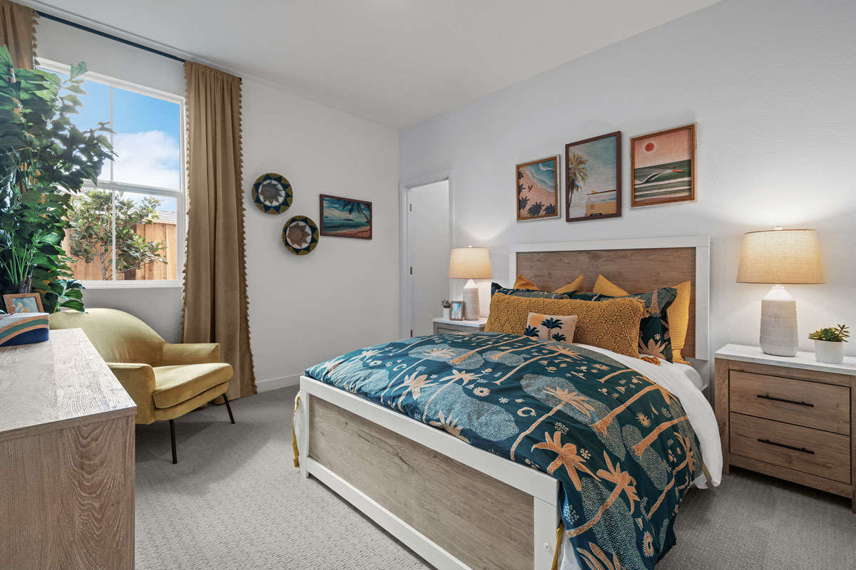 Spacious secondary bedrooms 