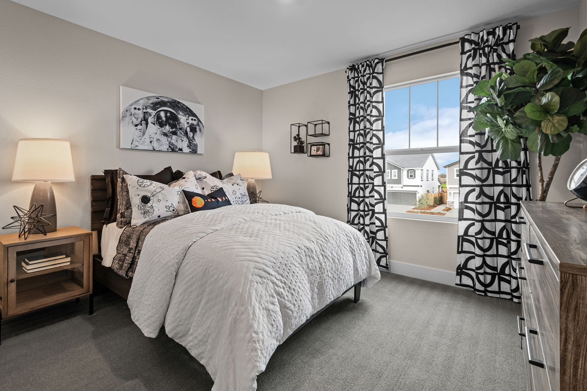 Spacious secondary bedrooms 