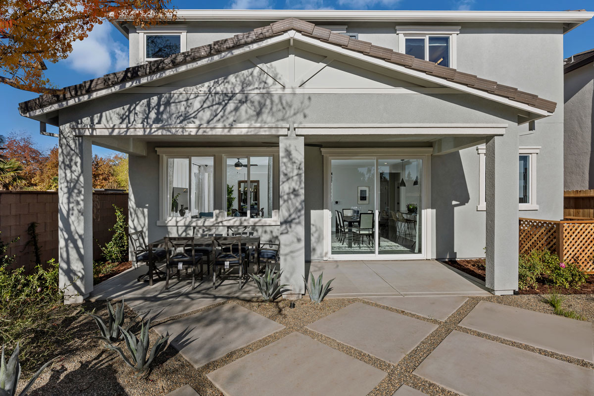 Covered back patio