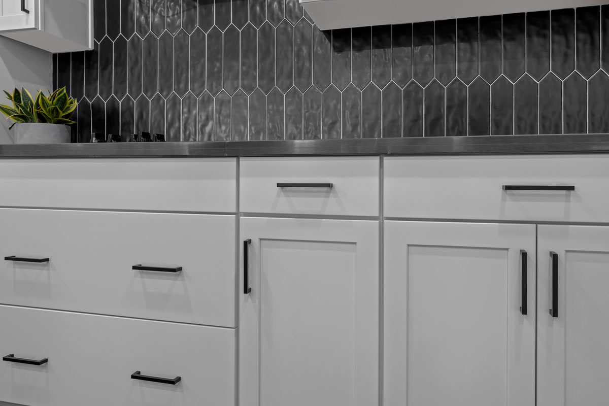 Shaker-style cabinets