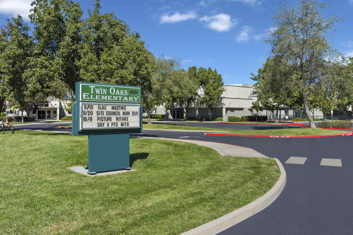 Close to Twin Oaks Elementary School