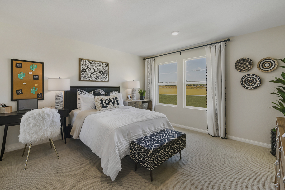 Spacious primary bedroom