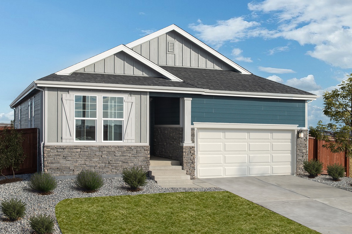 KB model home in Johnstown, CO
