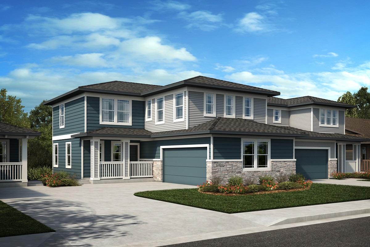Plan 2025 New Home Floor Plan in Azure Villas at The Meadows by KB Home