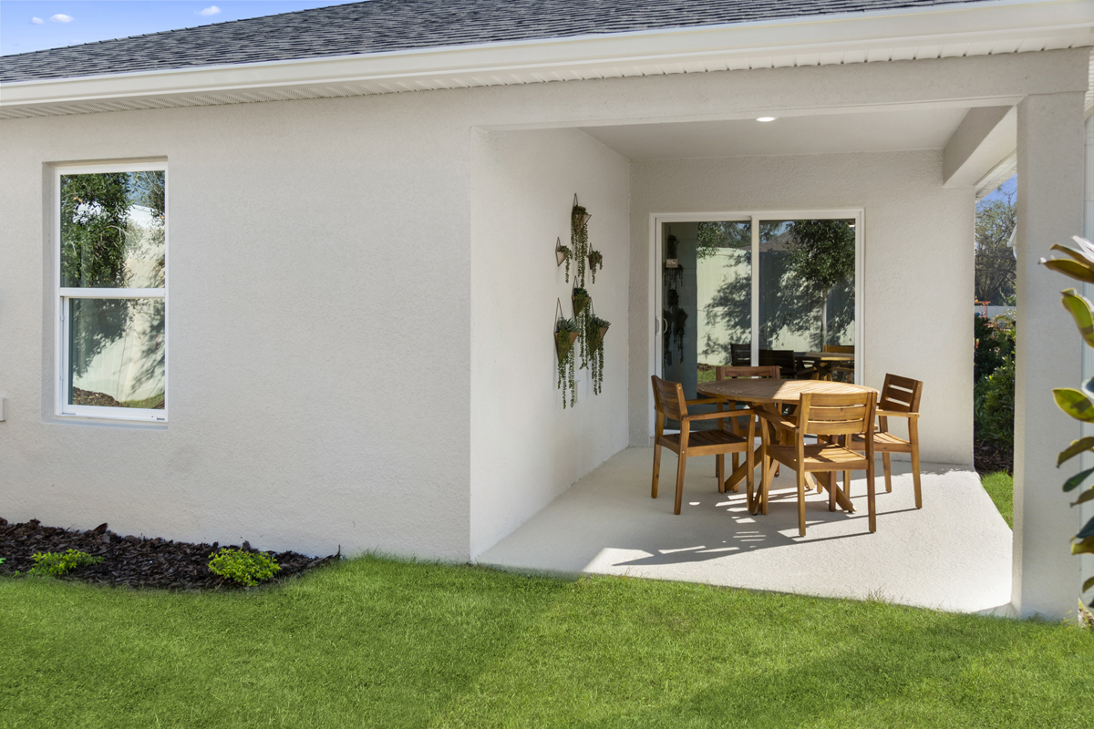 Covered patio