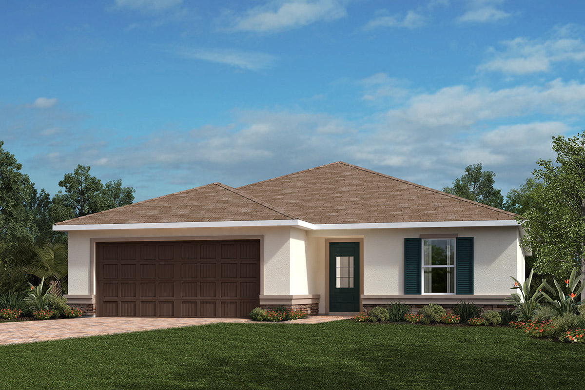 Exterior A with optional stone