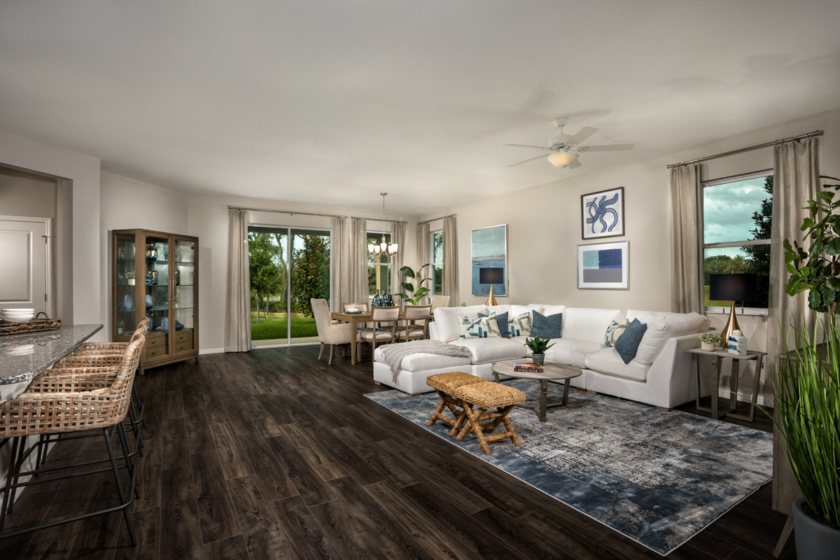 New Homes in Riverview, FL - Magnolia Creek Plan 1989 Great Room