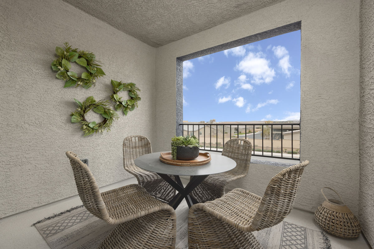 Covered balcony