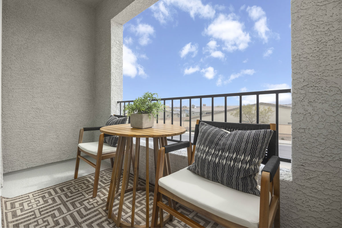 Covered balcony