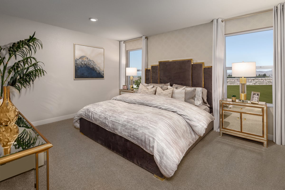 New Homes in Las Vegas, NV - Landings at Copper Ranch Plan 2124 Primary Bedroom