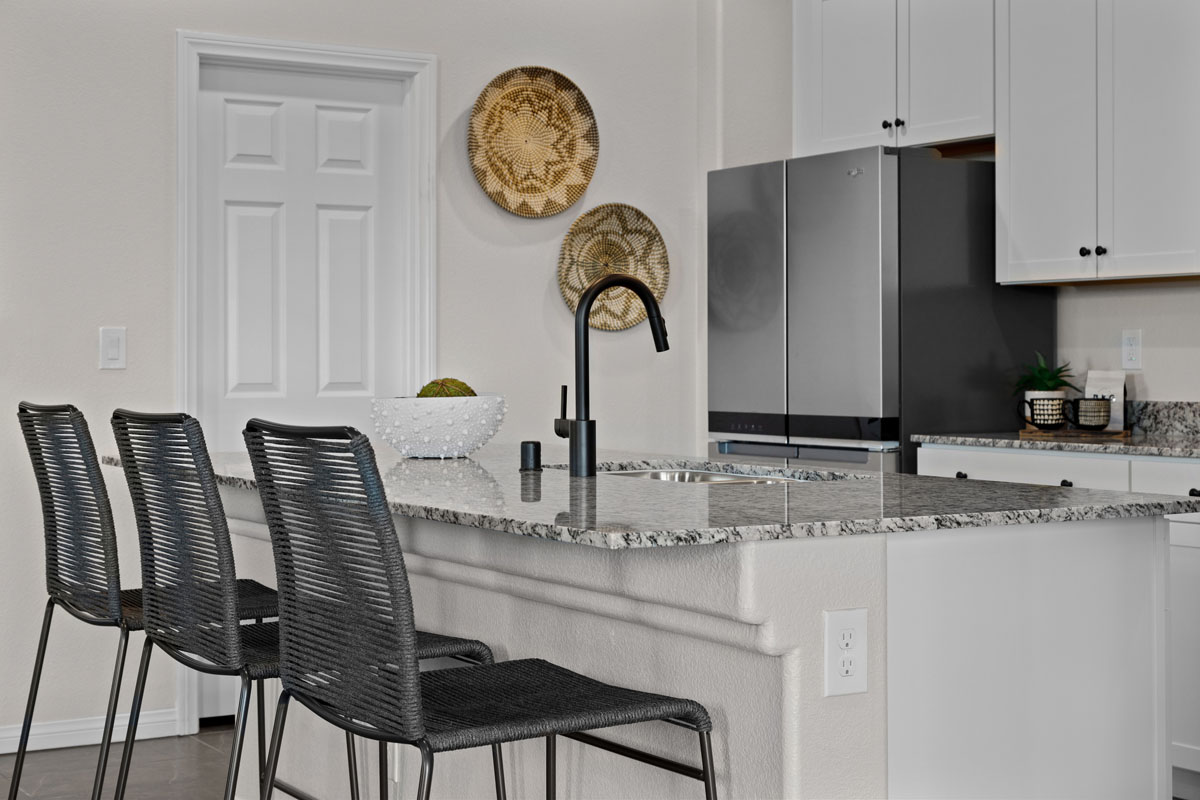 Ashen White granite countertops