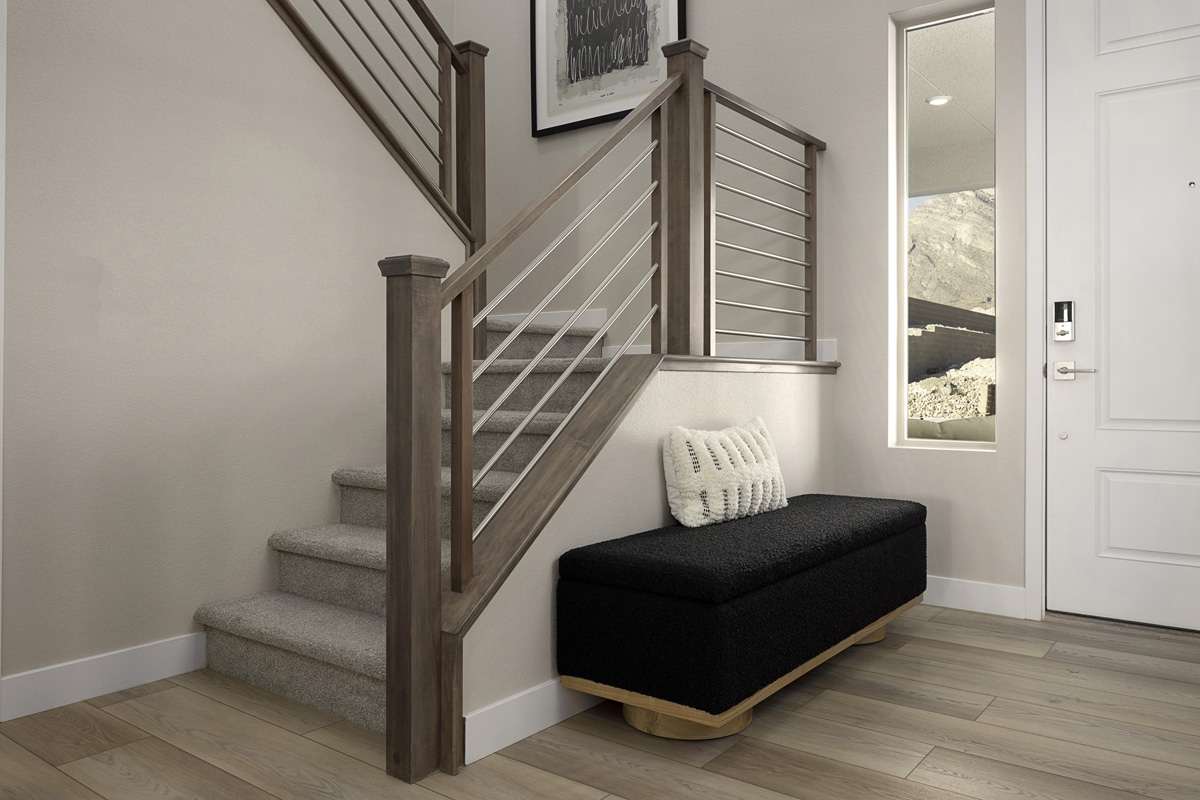 Wrought-iron stair rail