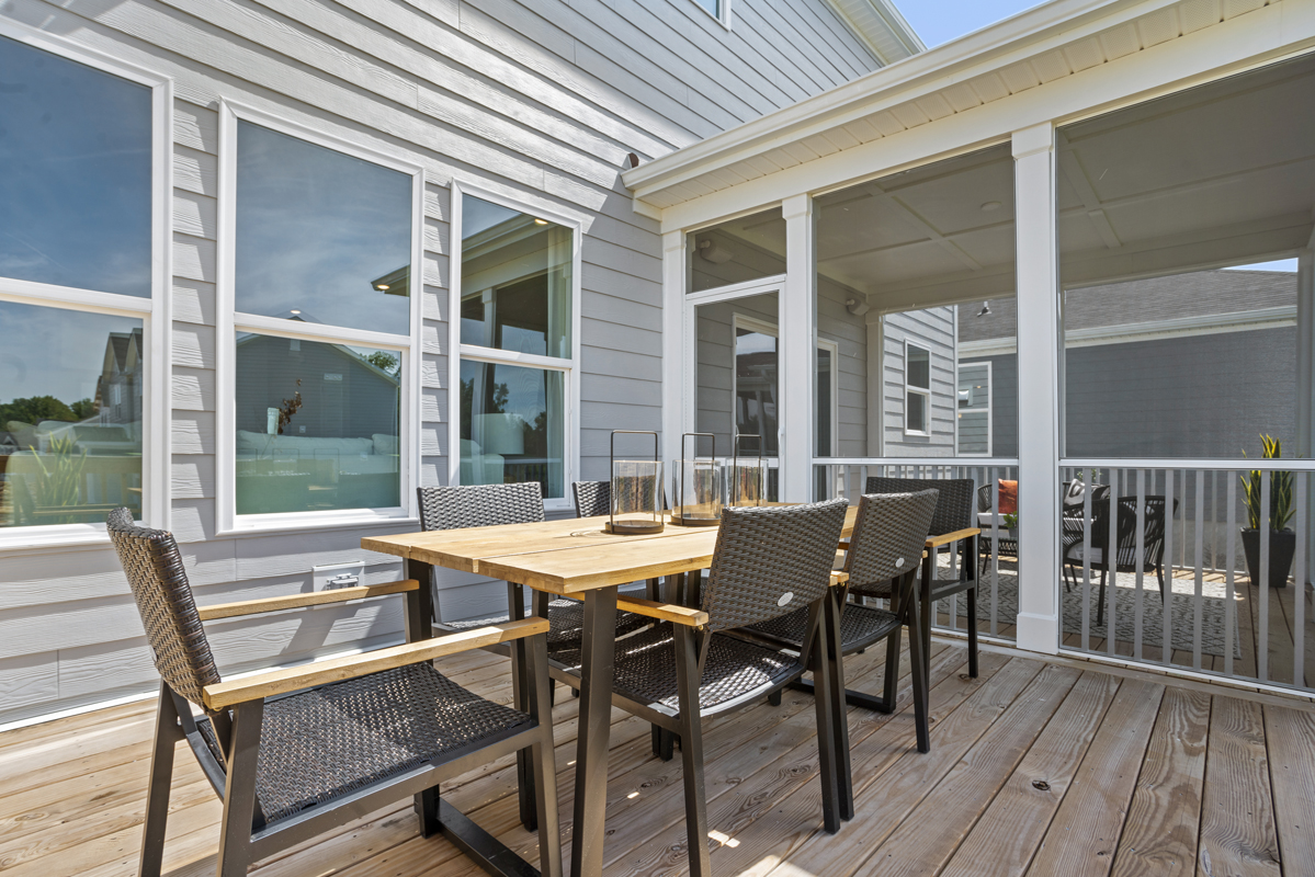 Patio dining area