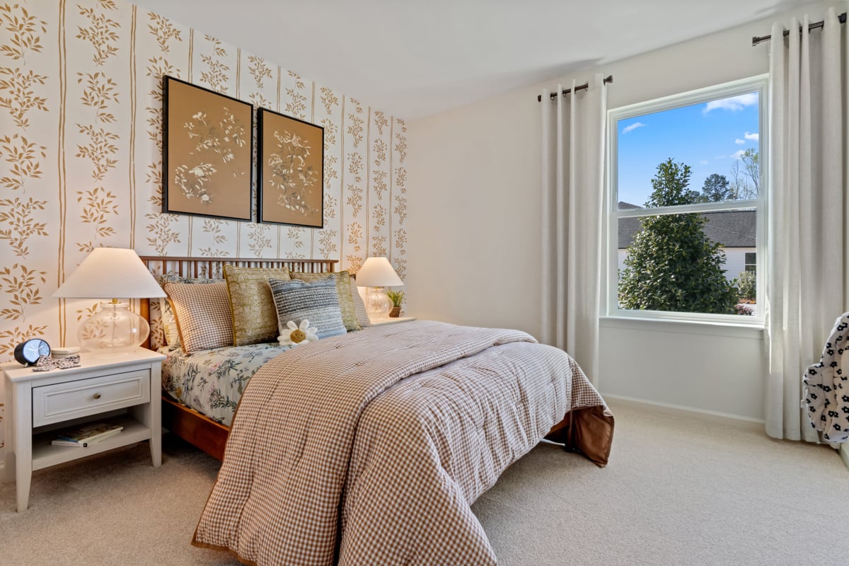 Spacious secondary bedrooms