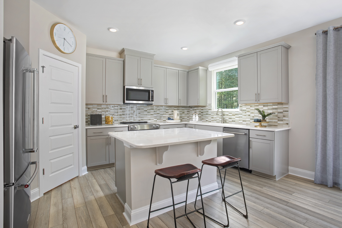 KB model home kitchen in Willow Spring, NC