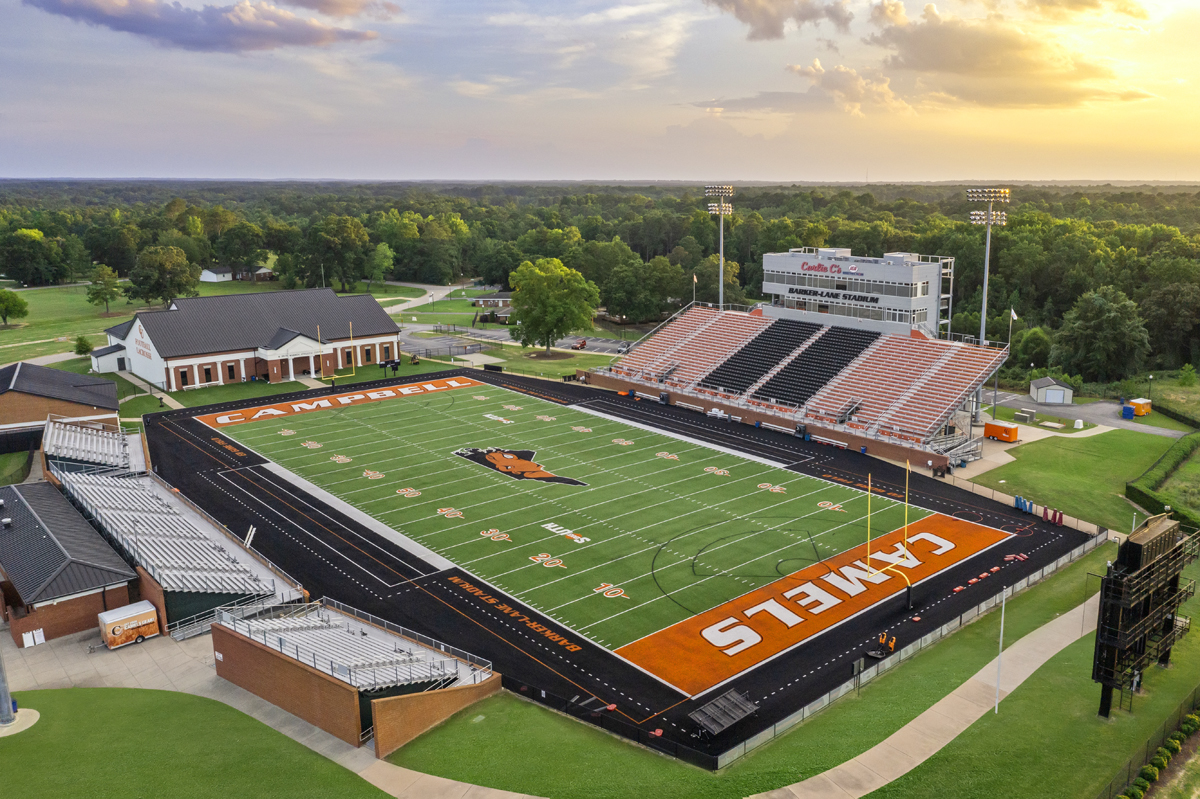 Just a short drive to Barker-Lane Stadium