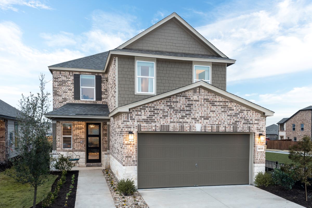 KB model home in Pflugerville, TX