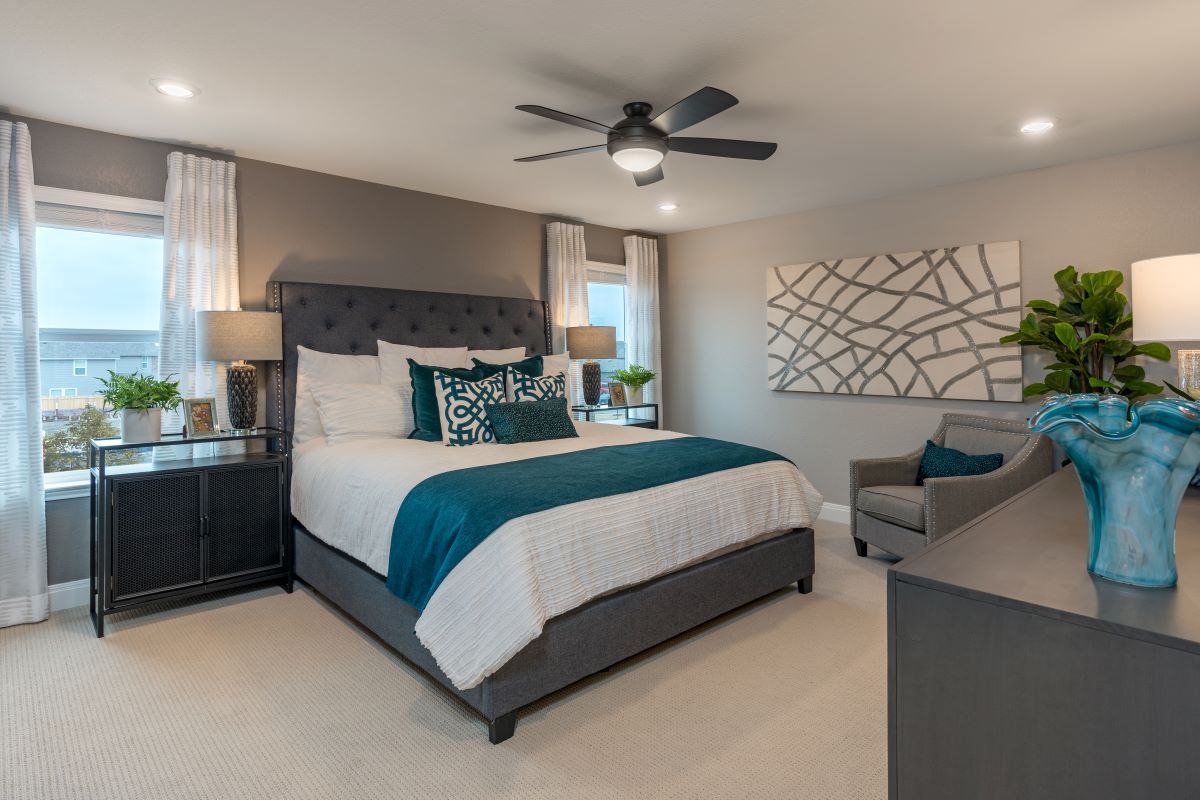 New Homes in Jarrell, TX - Sonterra - Cool Water Plan 2245 Primary Bedroom