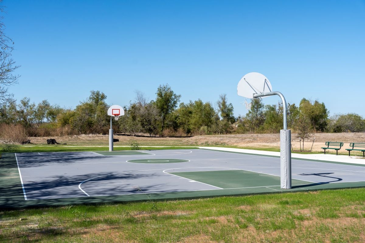 Community basketball court