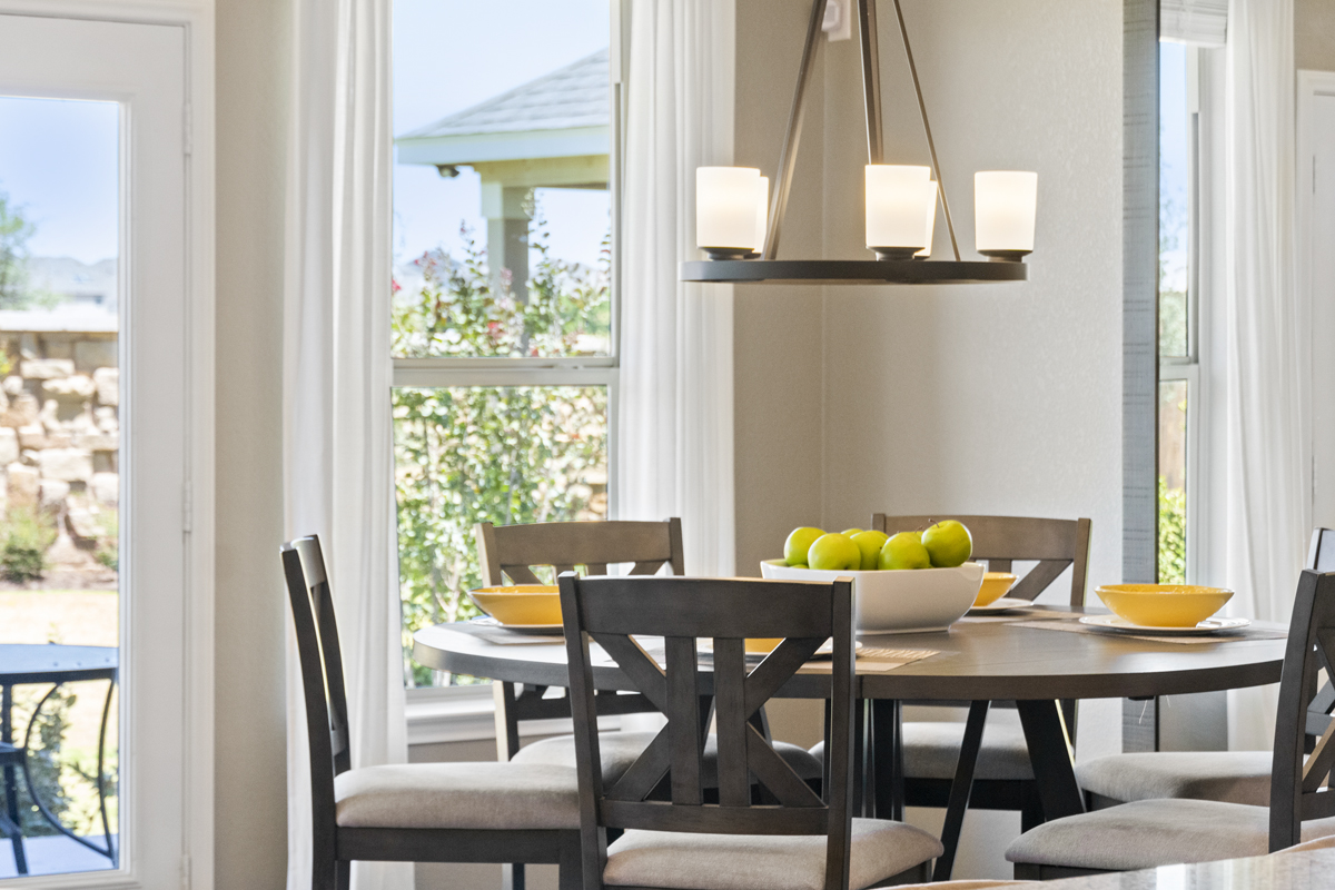 Five-light dining chandelier