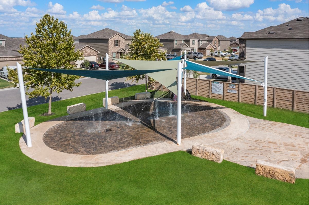 Community splash pad