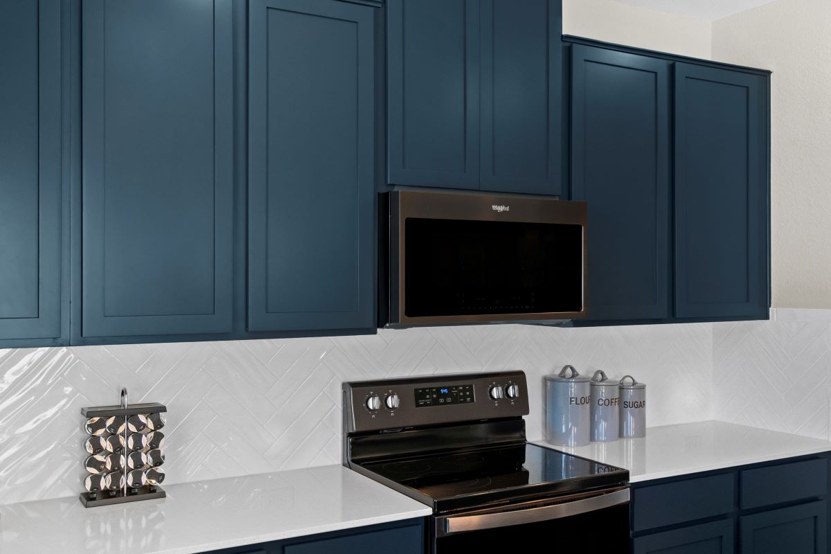 Shaker-style kitchen cabinets