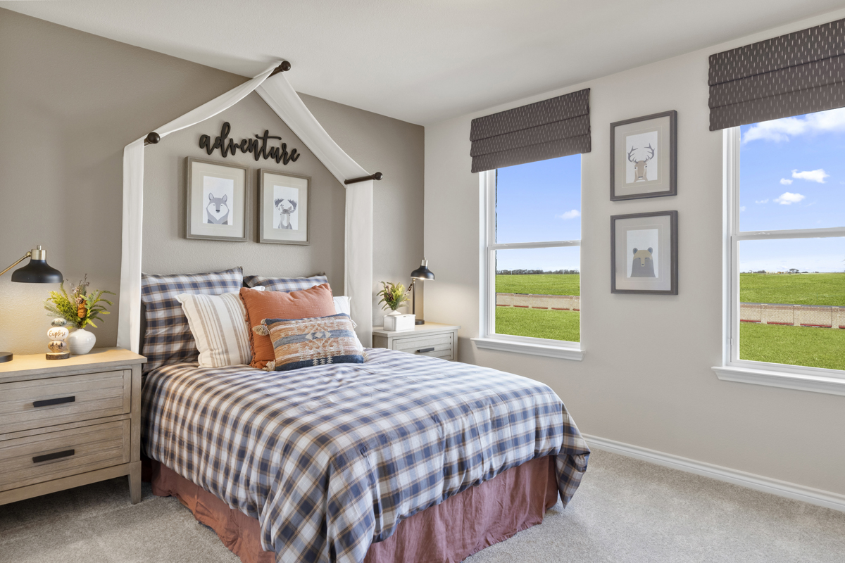 Spacious secondary bedrooms