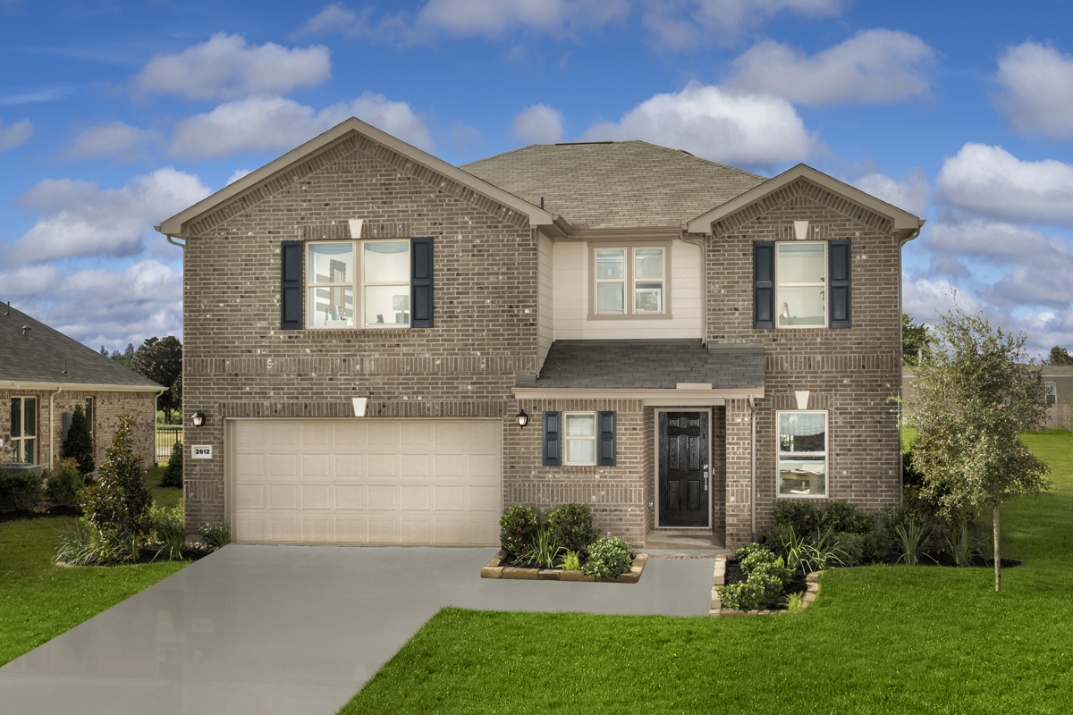 KB model home in Alvin, TX