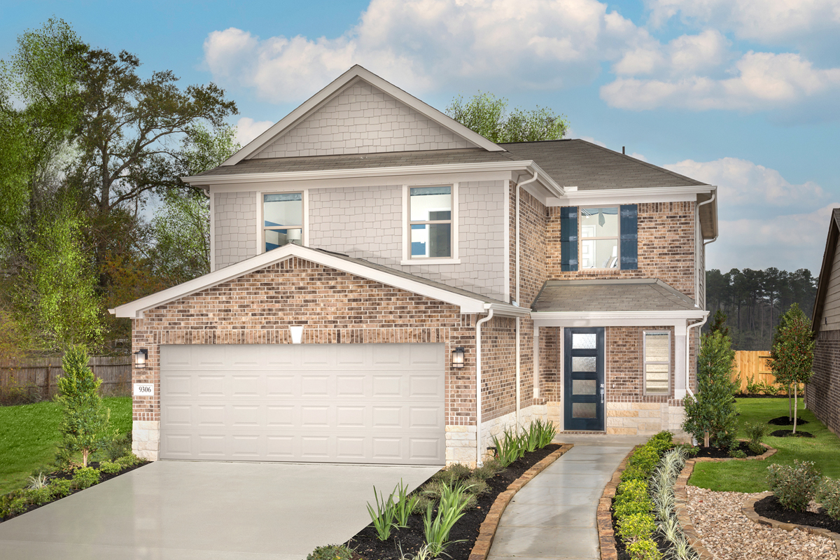 KB model home in Willis, TX