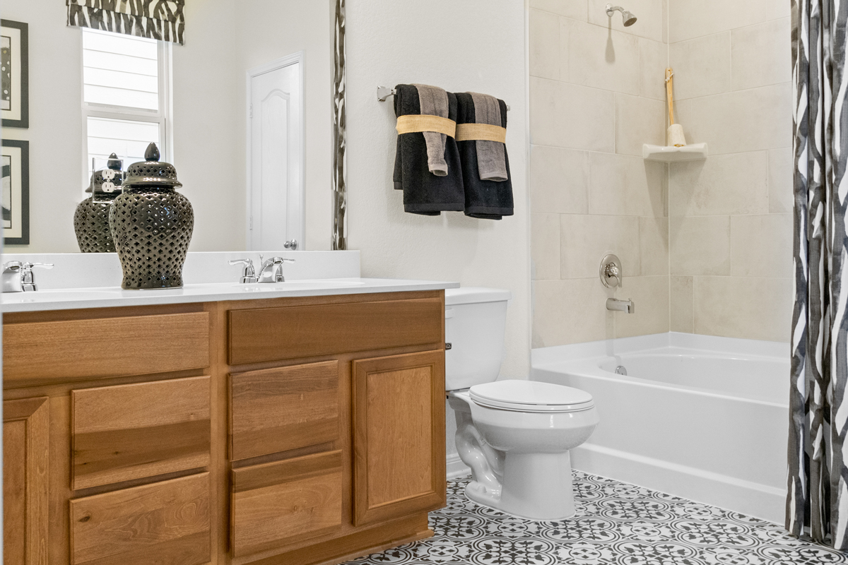 Tile at all wet areas