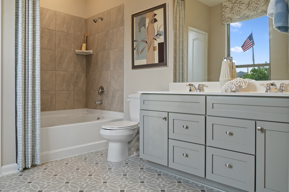 Tile at all wet areas