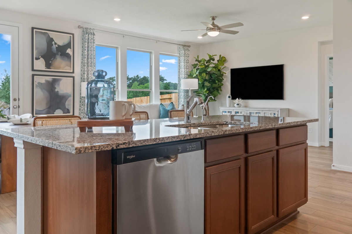 Optional kitchen island