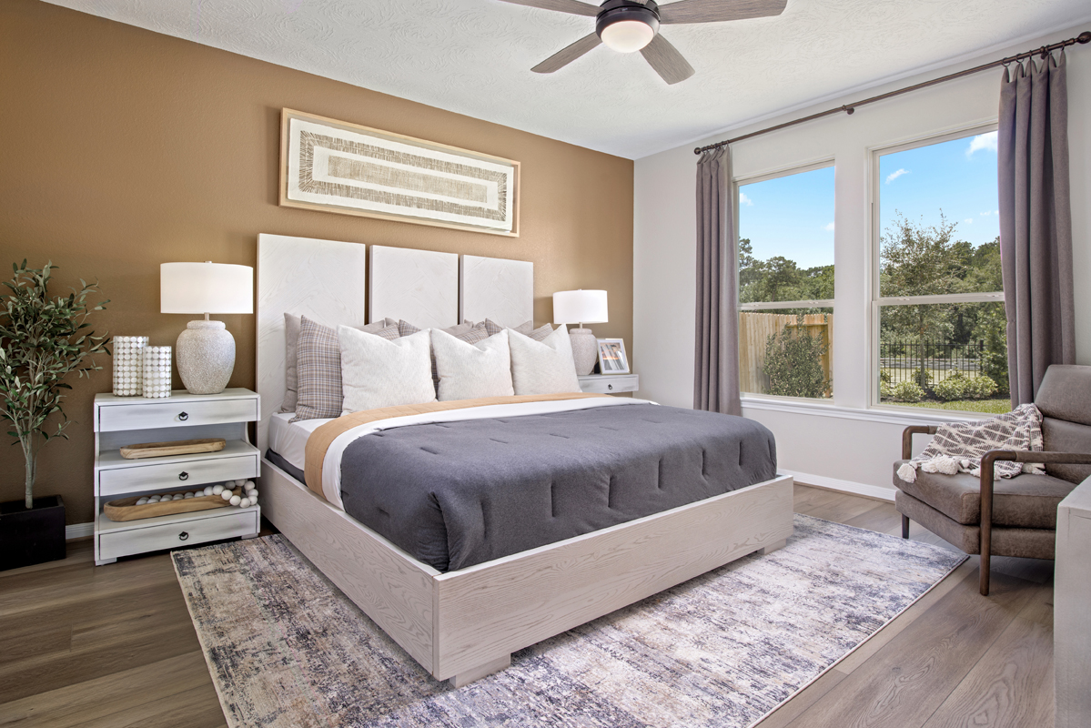 Spacious secondary bedrooms