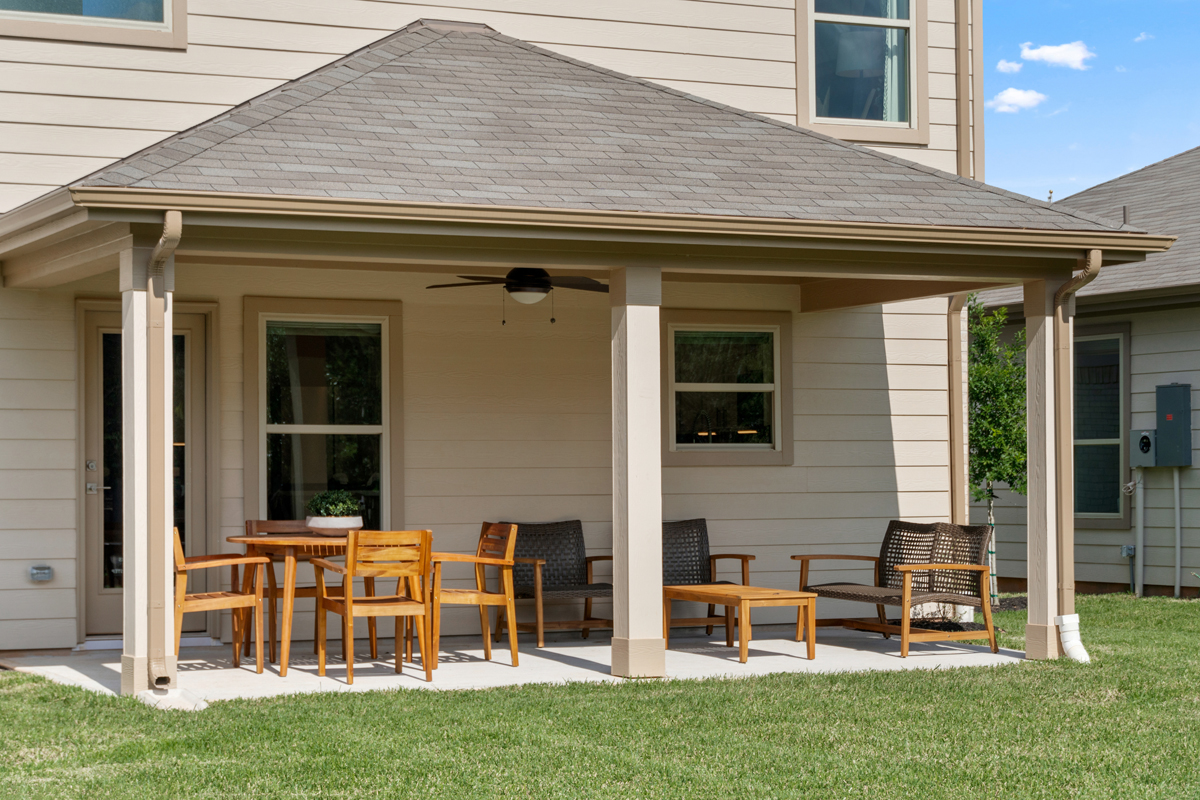 Optional covered back patio