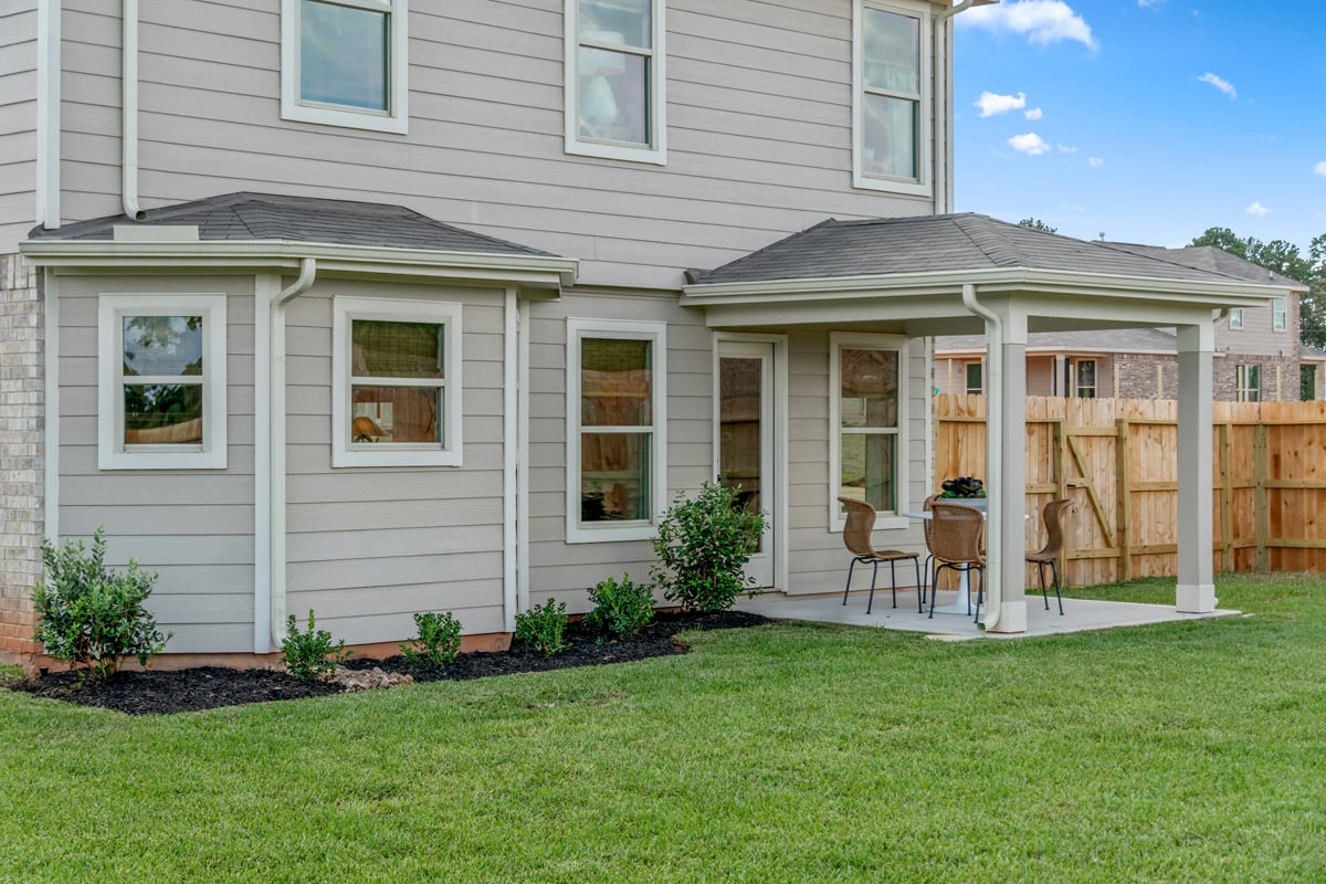 Optional covered back patio