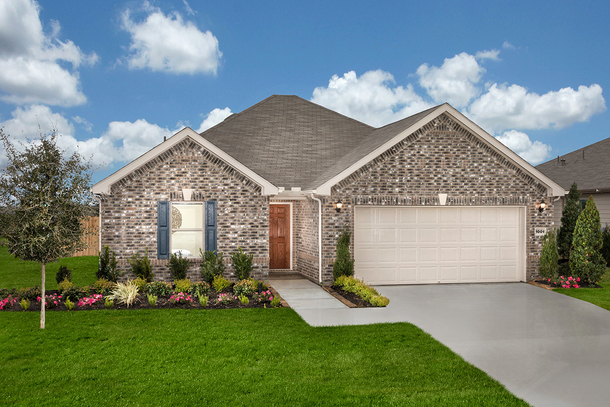 KB model home in Alvin, TX